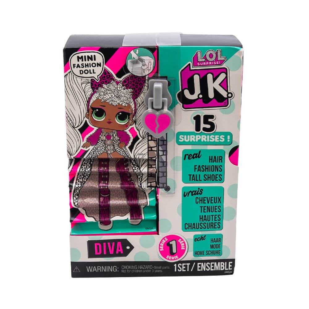 Кукла LOL Surprise Mini Fashion Doll (Мини модницы) JK Diva с 15 сюрпризами